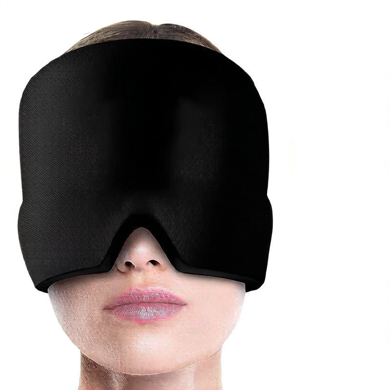 Migraine Relief Ice Gel Headache Mask – Cooling Compression for Head & Eyes